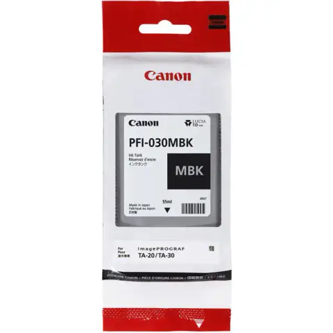Canon PFI-030MBK - Tusz czarny matowy do Canon imagePROGRAF TA-20, TA-30, TA-240, TA-340